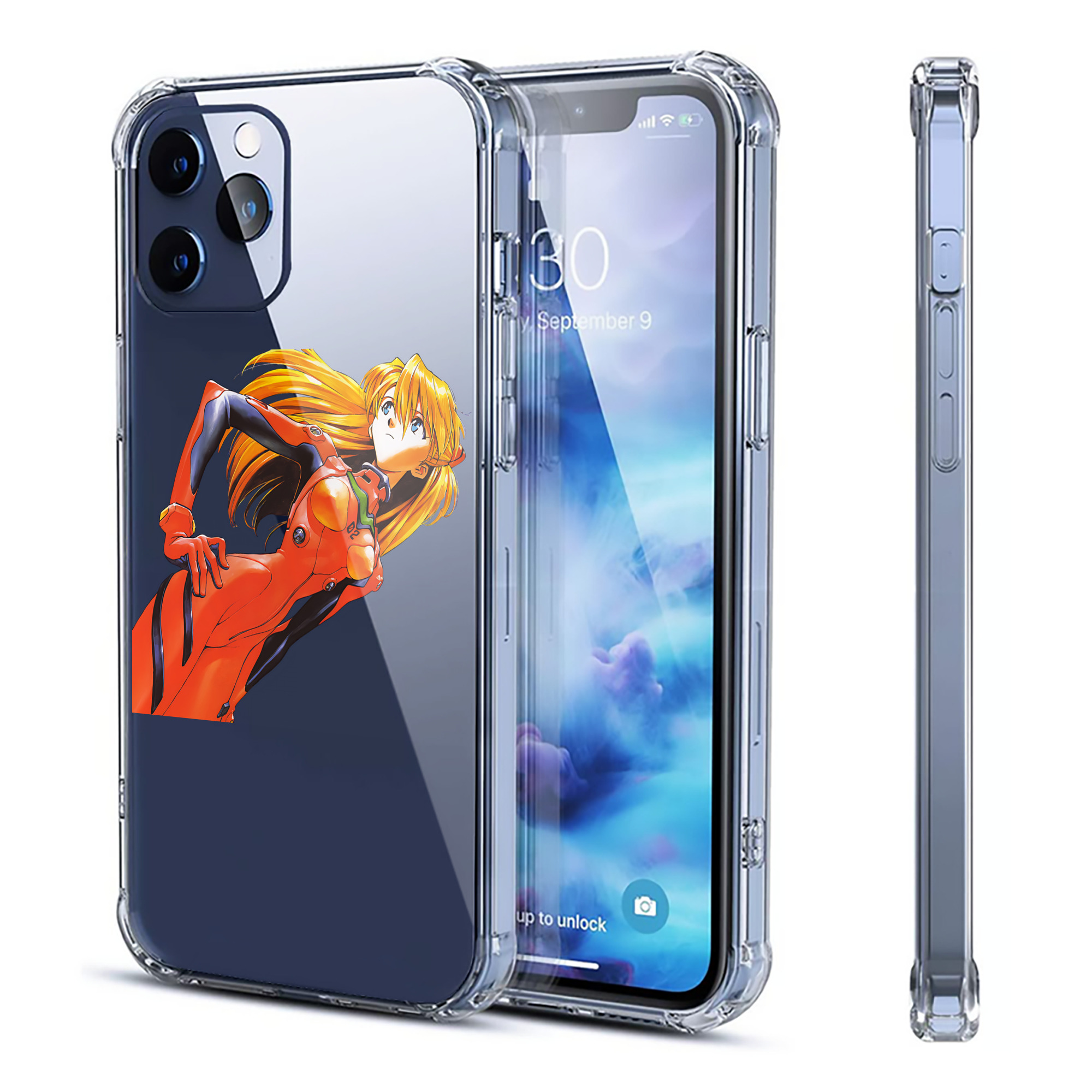 （画像用） EVA 新世紀エヴァンゲリオン 【iPhone 12シリーズ対応】透明スマホケース（クリアソフトケース）